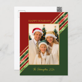 Cartão Postal De Festividades Feliz Natal de Natal Colorido