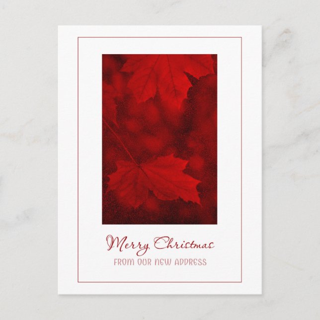 Cartão Postal De Festividades Feliz Natal Do Novo Cartão-Postal De Endereço (Frente)