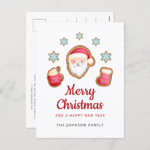 Cartão Postal De Festividades Feliz Natal do Papai Noel