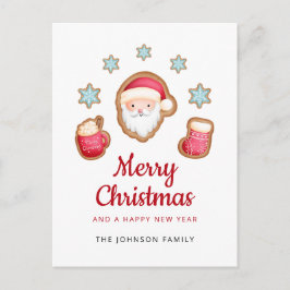 Cartão Postal De Festividades Feliz Natal do Papai Noel