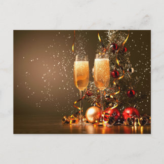 Cartão Postal De Festividades Feliz Natal e feliz ano novo