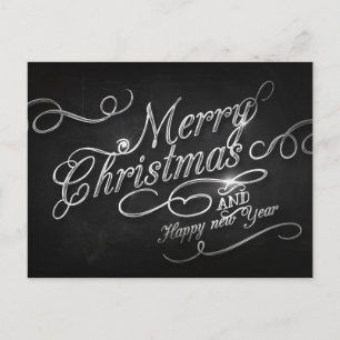 Cartão Postal De Festividades Feliz Natal e Feliz ano novo
