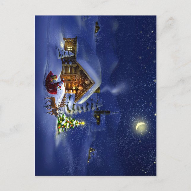 Cartão Postal De Festividades Feliz Natal e feliz ano novo! (Frente)