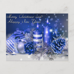Cartão Postal De Festividades Feliz Natal e feliz ano novo