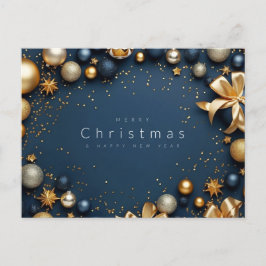 Cartão Postal De Festividades Feliz Natal e Feliz ano novo