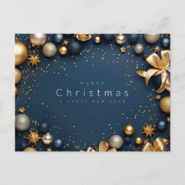 Cartão Postal De Festividades Feliz Natal e Feliz ano novo