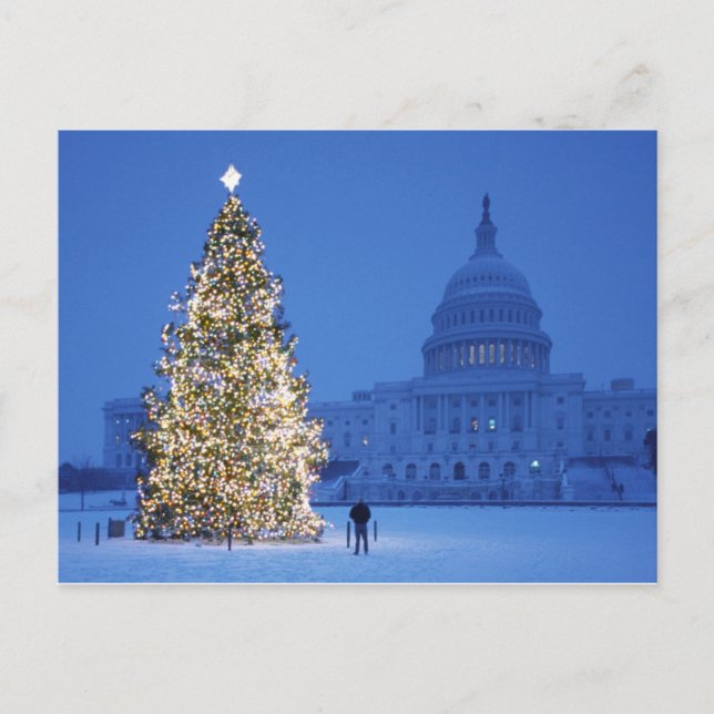 Cartão Postal De Festividades Feliz Natal e feliz ano novo (Frente)