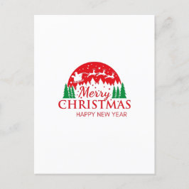 Cartão Postal De Festividades feliz natal e feliz ano novo