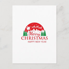 Cartão Postal De Festividades feliz natal e feliz ano novo