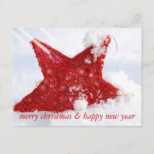 Cartão Postal De Festividades feliz natal e feliz ano novo