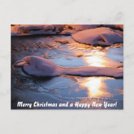 Cartão Postal De Festividades Feliz Natal e Feliz ano novo postal