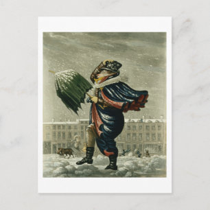 Cartão Postal De Festividades Feliz Natal e um feliz ano novo em Londres,