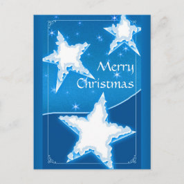 Cartão Postal De Festividades Feliz Natal | Estrelas decorativas do inverno