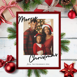 Cartão Postal De Festividades Feliz Natal Feriado Personalizado