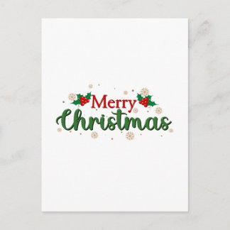 Cartão Postal De Festividades Feliz Natal Festivo