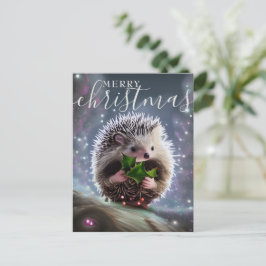 Cartão Postal De Festividades Feliz Natal - Foguete Feliz
