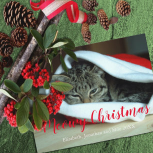 Cartão Postal De Festividades Feliz Natal - Foto de Natal