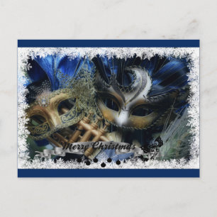 Cartão Postal De Festividades Feliz Natal Gêmeas