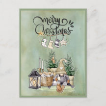Feliz Natal Gnomo Rustic Cozy Saudação