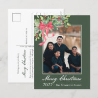 Feliz Natal Holly e Berry Greenery Photo Hol