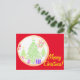 Cartão Postal De Festividades Feliz Natal! Joy to the World Cookie (Em pé/Frente)