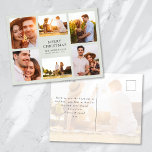Cartão Postal De Festividades Feliz Natal Moderno 6 Fotografia Colagem<br><div class="desc">Deseje aos amigos e à família um Feliz Natal com este cartão de férias multifotos.</div>