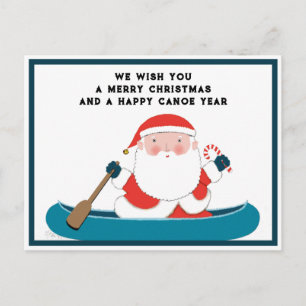 Cartão Postal De Festividades Feliz Natal para acampar