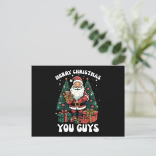 Cartão Postal De Festividades Feliz Natal Pessoal Papai Noel