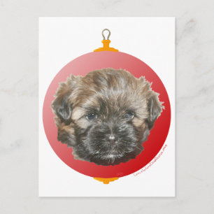 Cartão Postal De Festividades Feliz Natal Querido Cachorrinho Resgatado