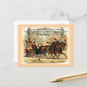 Cartão Postal De Festividades Feliz Natal Saudações