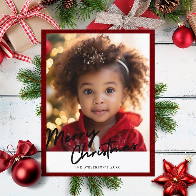 Cartão Postal De Festividades Feliz Natal Um Feriado Fotográfico (Criador carregado)