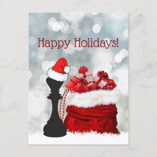 Cartão Postal De Festividades Feliz Natal Xess Winter Santa Claus