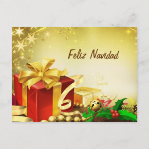Cartão Postal De Festividades Feliz Navidad
