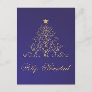 Cartão Postal De Festividades Feliz Navidad