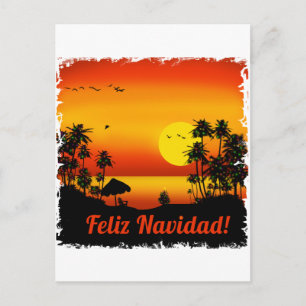 Cartão Postal De Festividades Feliz Navidad