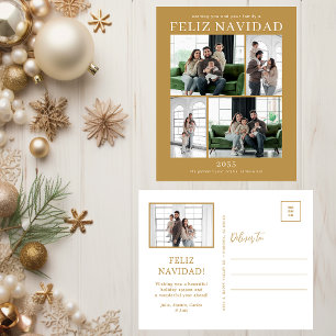 Cartão Postal De Festividades Feliz Navidad 5 Foto
