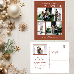 Cartão Postal De Festividades Feliz Navidad 5 Foto