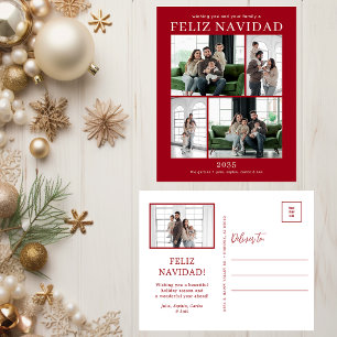 Cartão Postal De Festividades Feliz Navidad 5 Foto