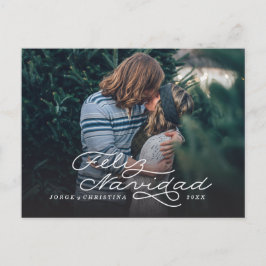 Cartão Postal De Festividades Feliz Navidad, cartão de Natal espanhol, cartão