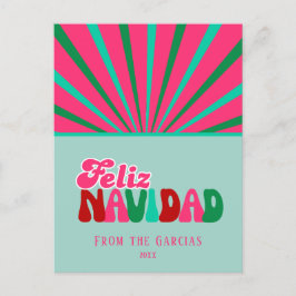 Cartão Postal De Festividades Feliz Navidad - Personalizado não fotográfico