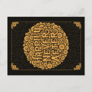 Cartão Postal De Festividades Feliz Nunca Após Cartão-Postal