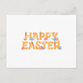 Cartão Postal De Festividades Feliz Páscoa