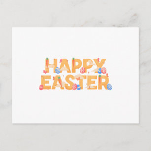Cartão Postal De Festividades Feliz Páscoa