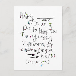 Cartão Postal De Festividades Feliz (qualquer feriado)