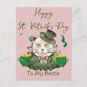 Cartão Postal De Festividades Feliz Rua. Dia de Patrick. Simples Shamrocks Sortu