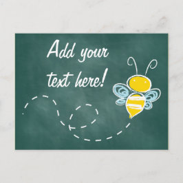 Cartão Postal De Festividades Feliz sorriso Jolly Bee