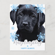 Feliz Tudo Negro Labrador Natal