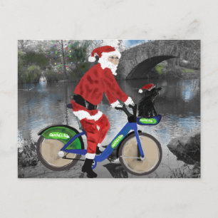 Cartão Postal De Festividades Felizes feriados de Nova Iorque