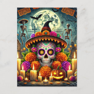 Cartão Postal De Festividades Felizes Mouse Pads de Halloween 