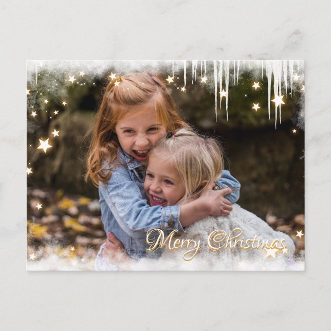 Cartão Postal De Festividades Felry Christmas Sternchen Kundenspezifische Foto (Frente)